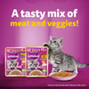 Whiskas Tasty Mix Seafood Cocktail With Carrot In Gravy Wet Food For Junior (2-12 Months) Kitten- 70 gm Pack - Heads Up For Tails