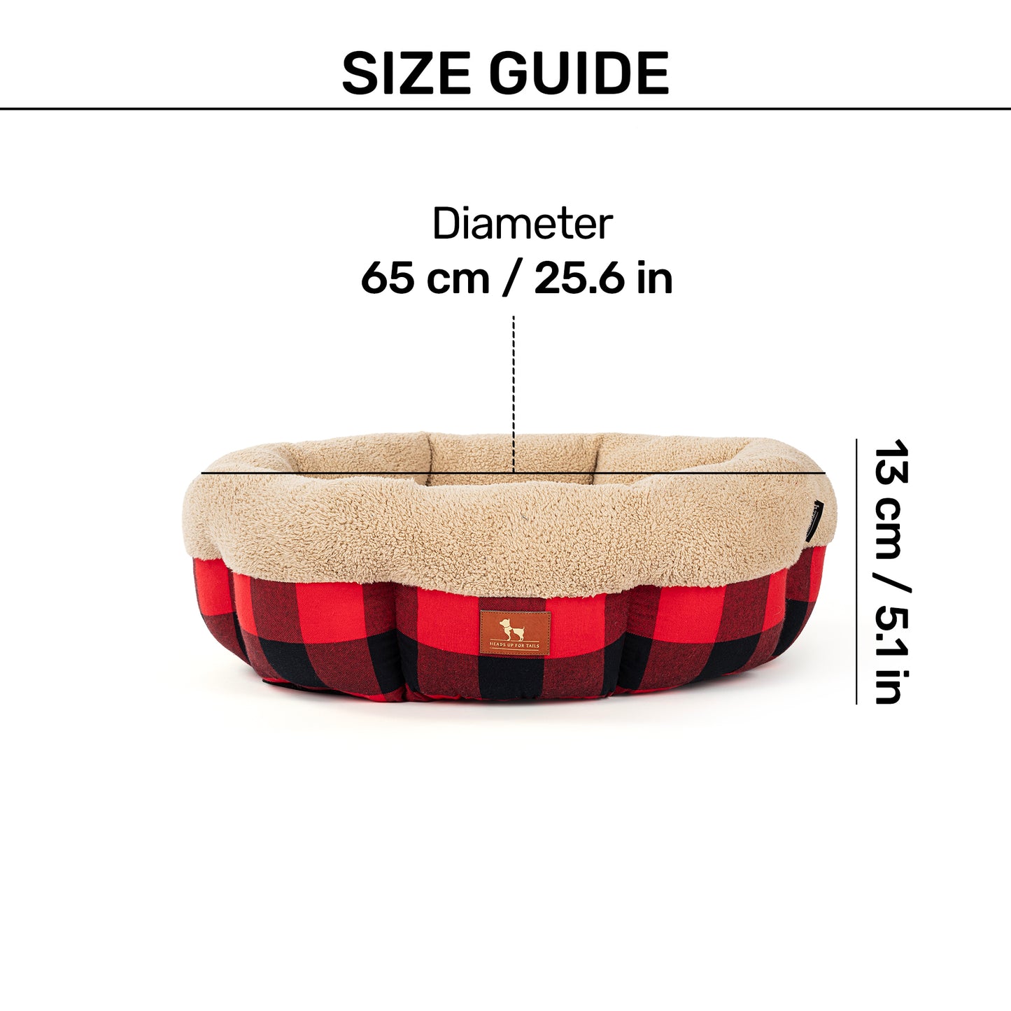 HUFT Cosy Cuddle Bed For Cat & Puppy - Multicolor - Heads Up For Tails