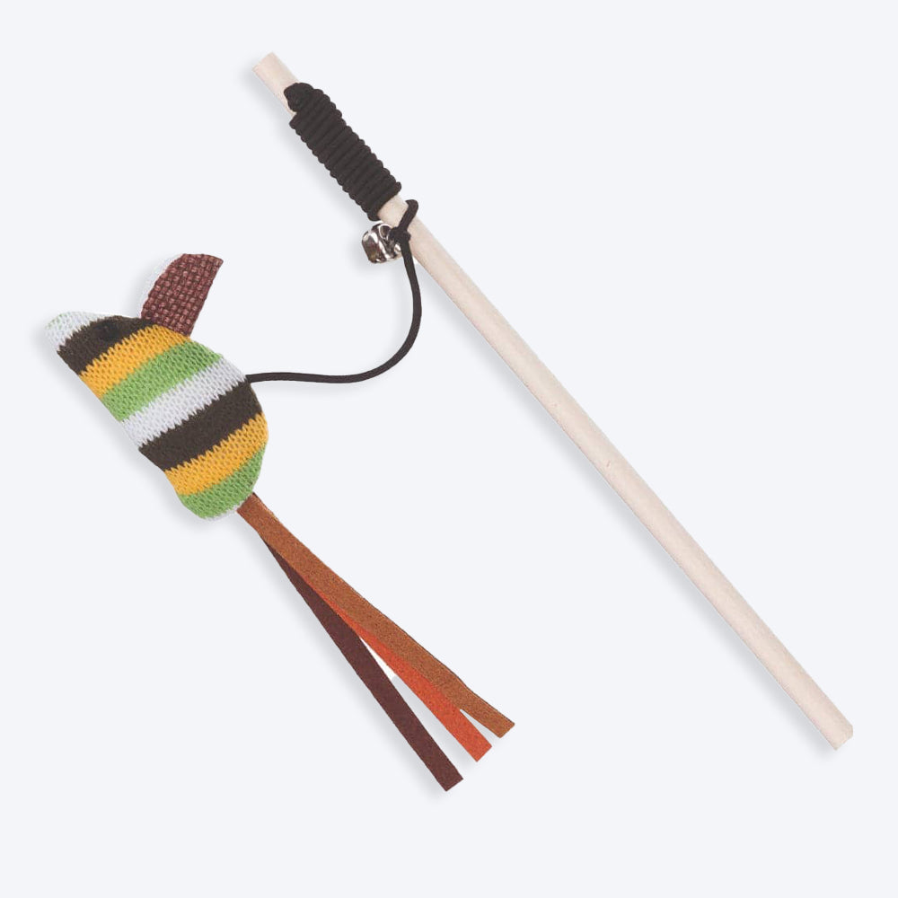 Trixie Playing Rod with Plush Mouse Cat Toy_02