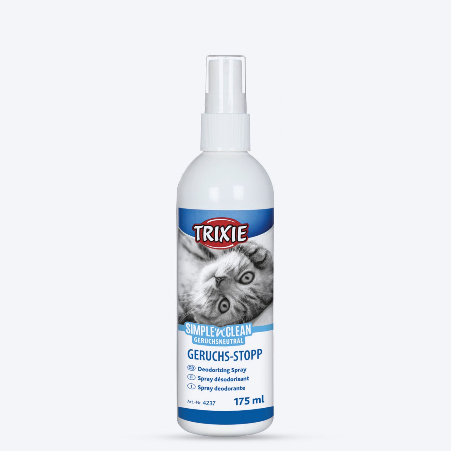 Trixie Simple 'N' Clean Odour Stop Deodorizer Spray For Cat - 175 ml - Heads Up For Tails