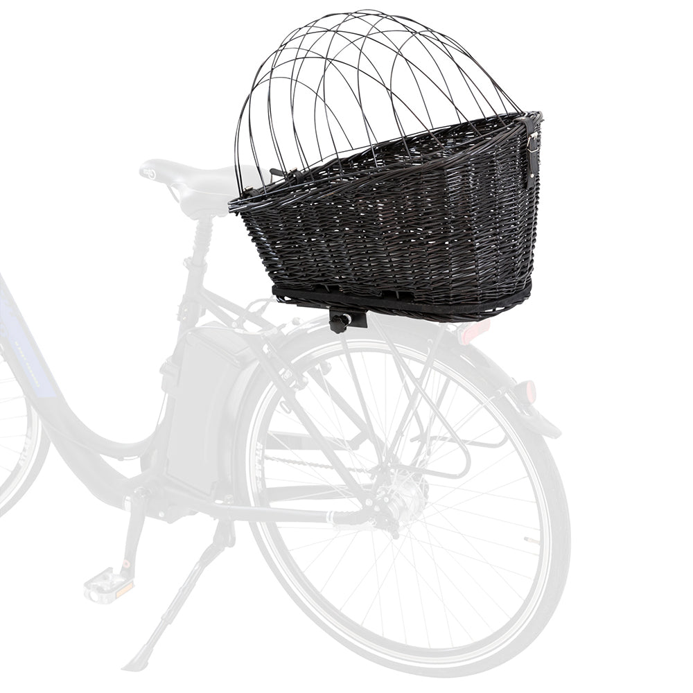 Trixie Bicycle Black Basket for Wide Bike Racks Hold Upto 8 kg - 55 X 35 X 49 cm - Heads Up For Tails