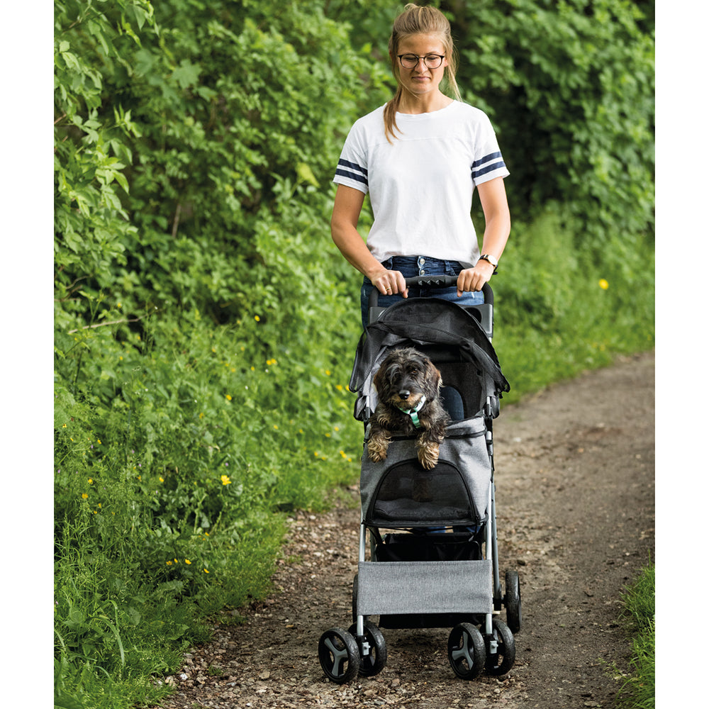 Trixie Black Buggy Hold Upto 11 kg 80 X 47 X 100 cm - Heads Up For Tails