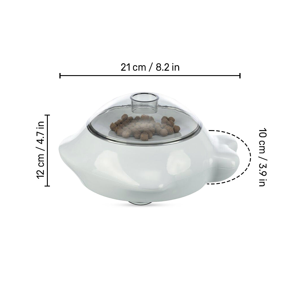 Trixie Snack Popper Interactive Dog Toy - White - Heads Up For Tails