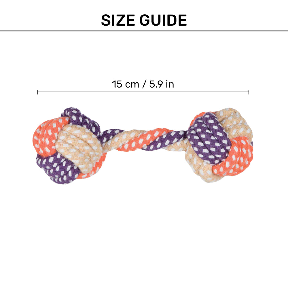 Trixie Dumbbell Dog Rope Toy - 15 cm_04