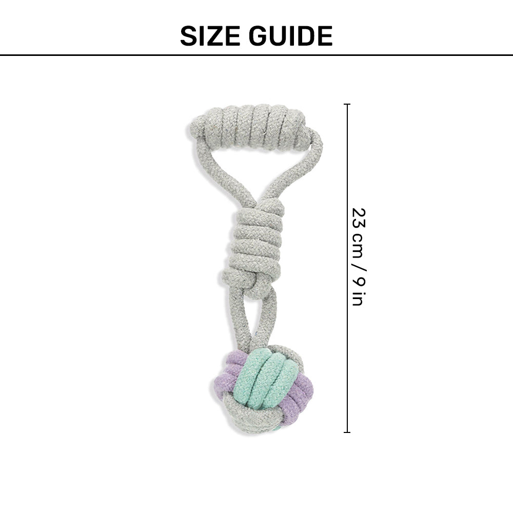 Trixie Junior Playing Woven-In Ball Dog Rope Toy - 23 cm_04