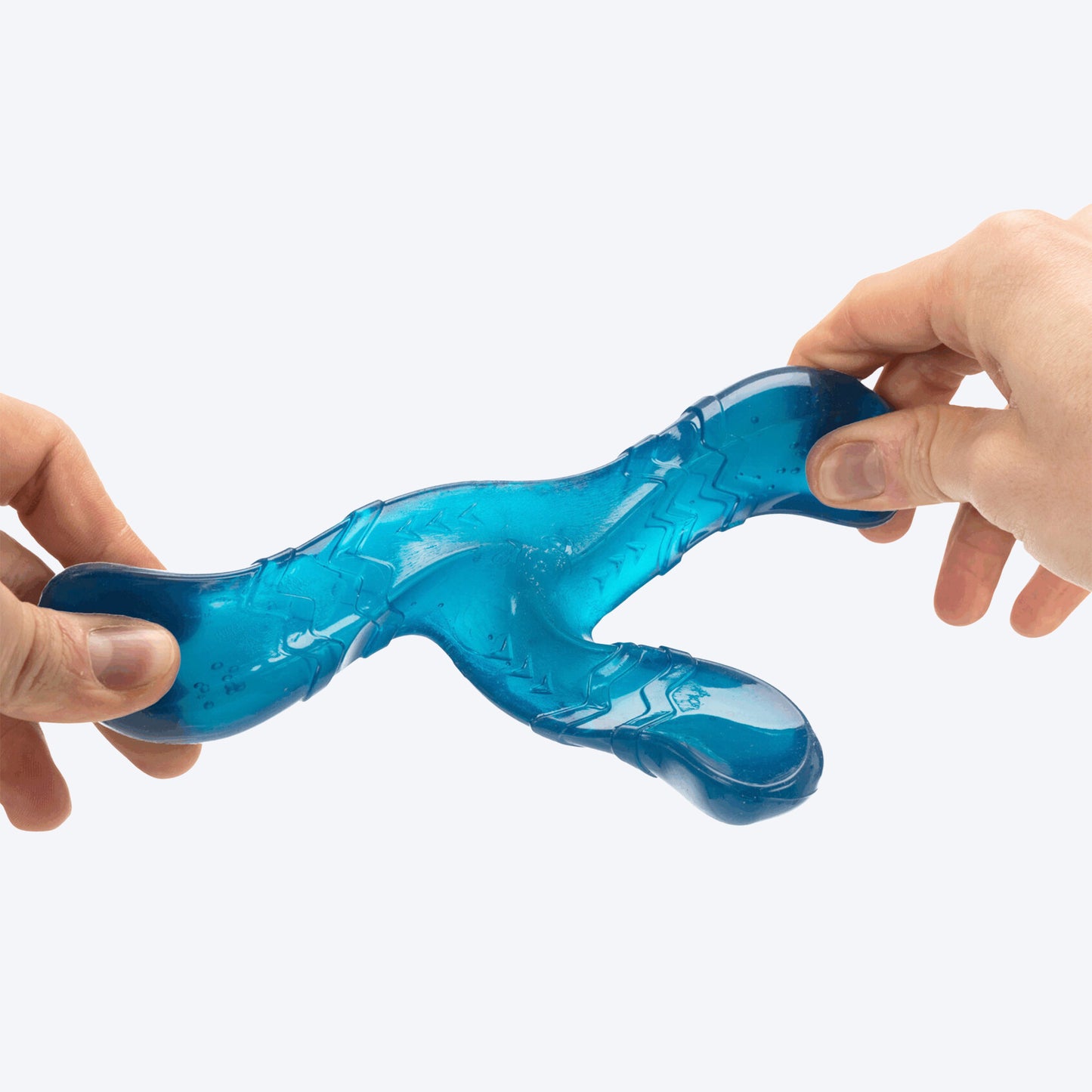 Trixie Bungee Boomerang Triplex Interactive Toy For Dog - Blue - 17 cm - Heads Up For Tails