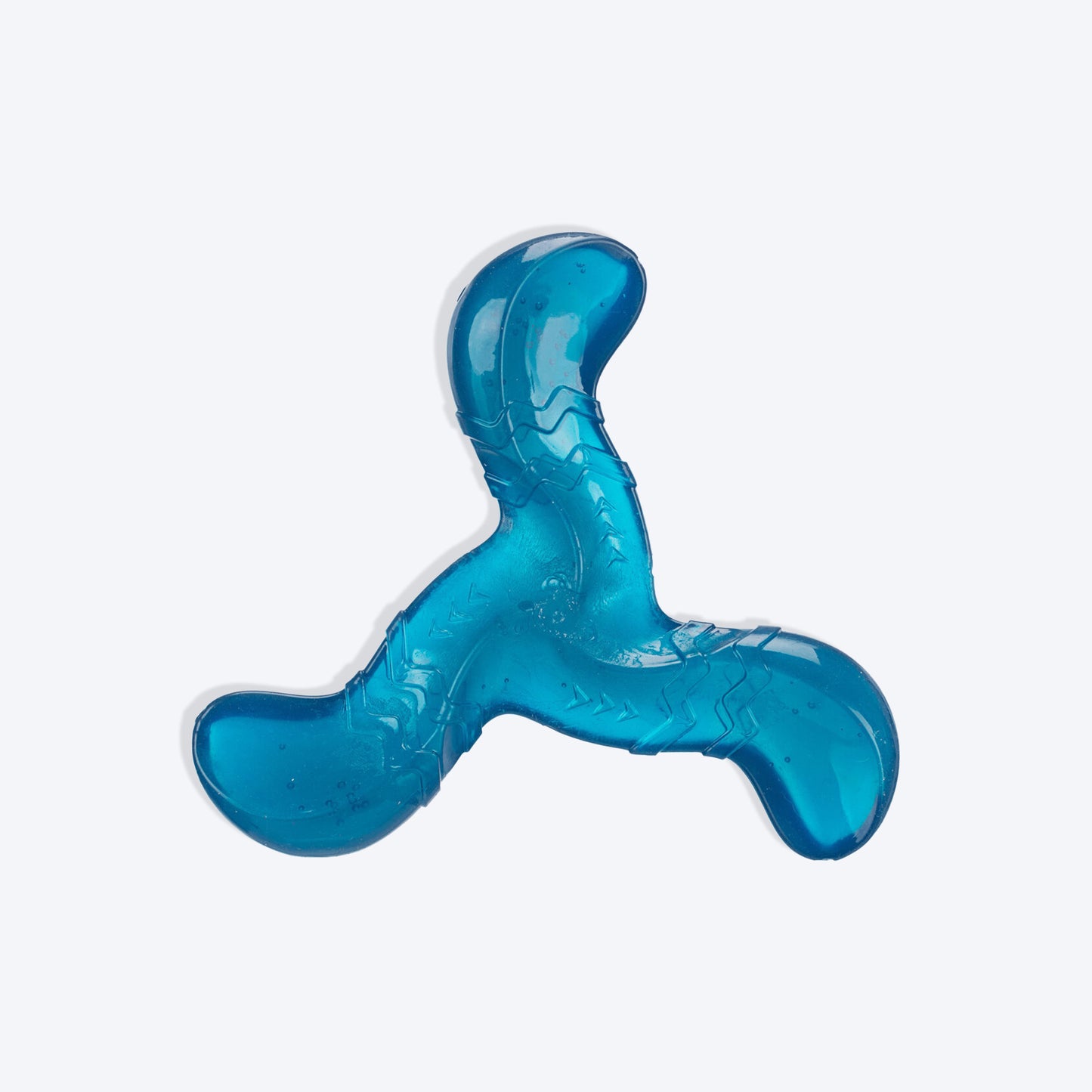 Trixie Bungee Boomerang Triplex Interactive Toy For Dog - Blue - 17 cm - Heads Up For Tails