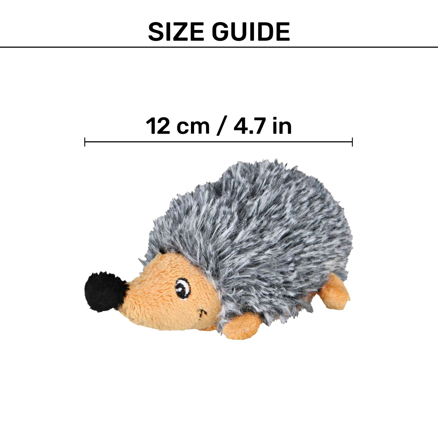 Trixie Hedgehog Plush Toy For Dog - Grey - Heads Up For Tails