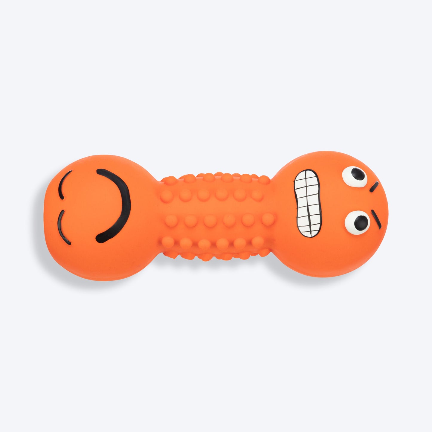Trixie Smiley Dumbbell Motifs With Sound Latex Chew Dog Toy - 19 cm_02