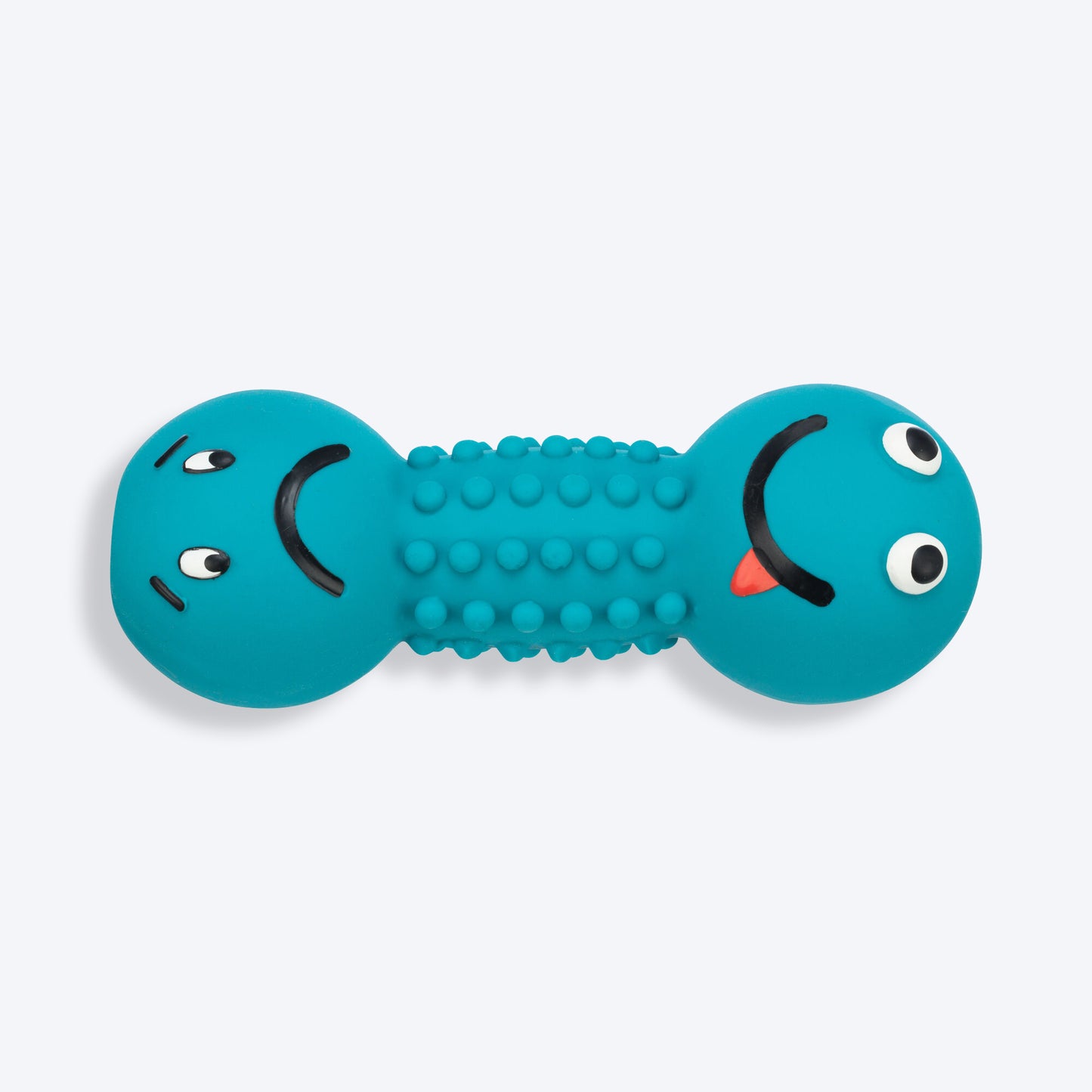 Trixie Smiley Dumbbell Motifs With Sound Latex Chew Dog Toy - 19 cm_04