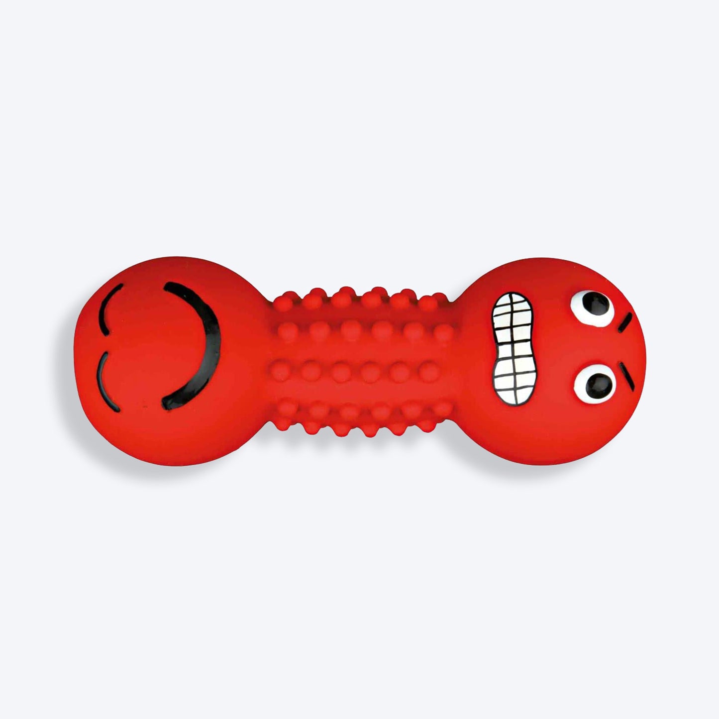 Trixie Smiley Dumbbell Motifs With Sound Latex Chew Dog Toy - 19 cm_05