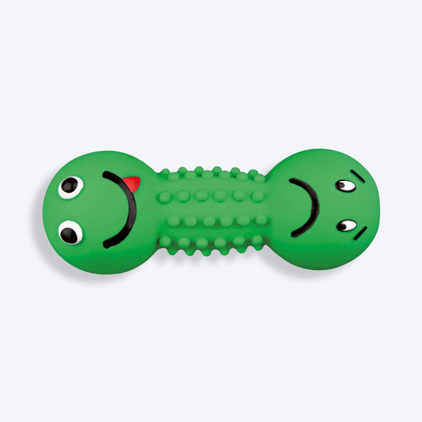 Trixie Smiley Dumbbell Motifs With Sound Latex Chew Dog Toy - 19 cm_06