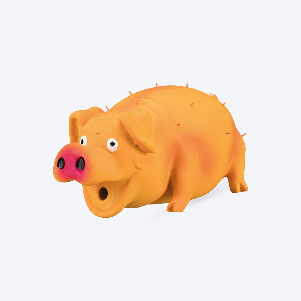 Trixie Bristle Pig With Animal Sound Latex Squeaky Dog Toy - Assorted - 21 cm_02