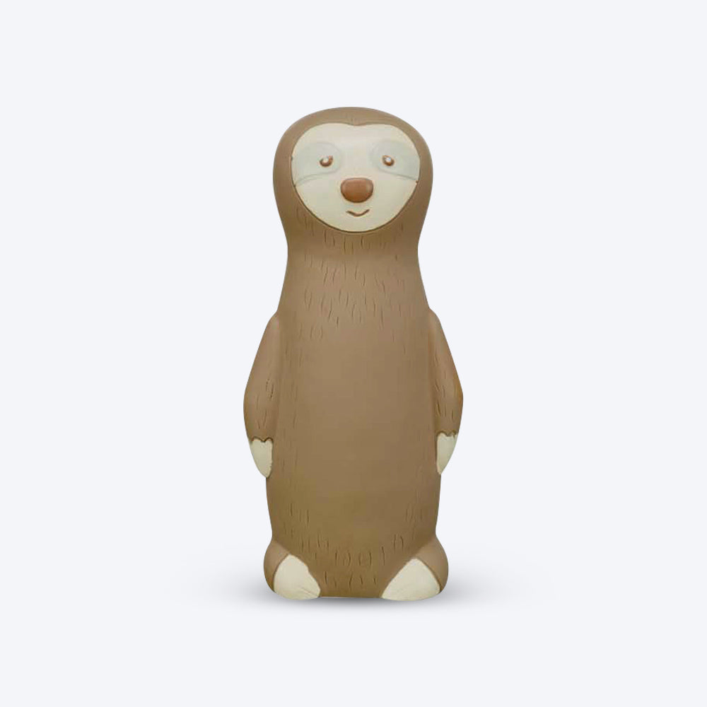 Trixie Sloth With Pet Bottle Inside Latex Squeaky Dog Toy - Grey - 20 cm_01