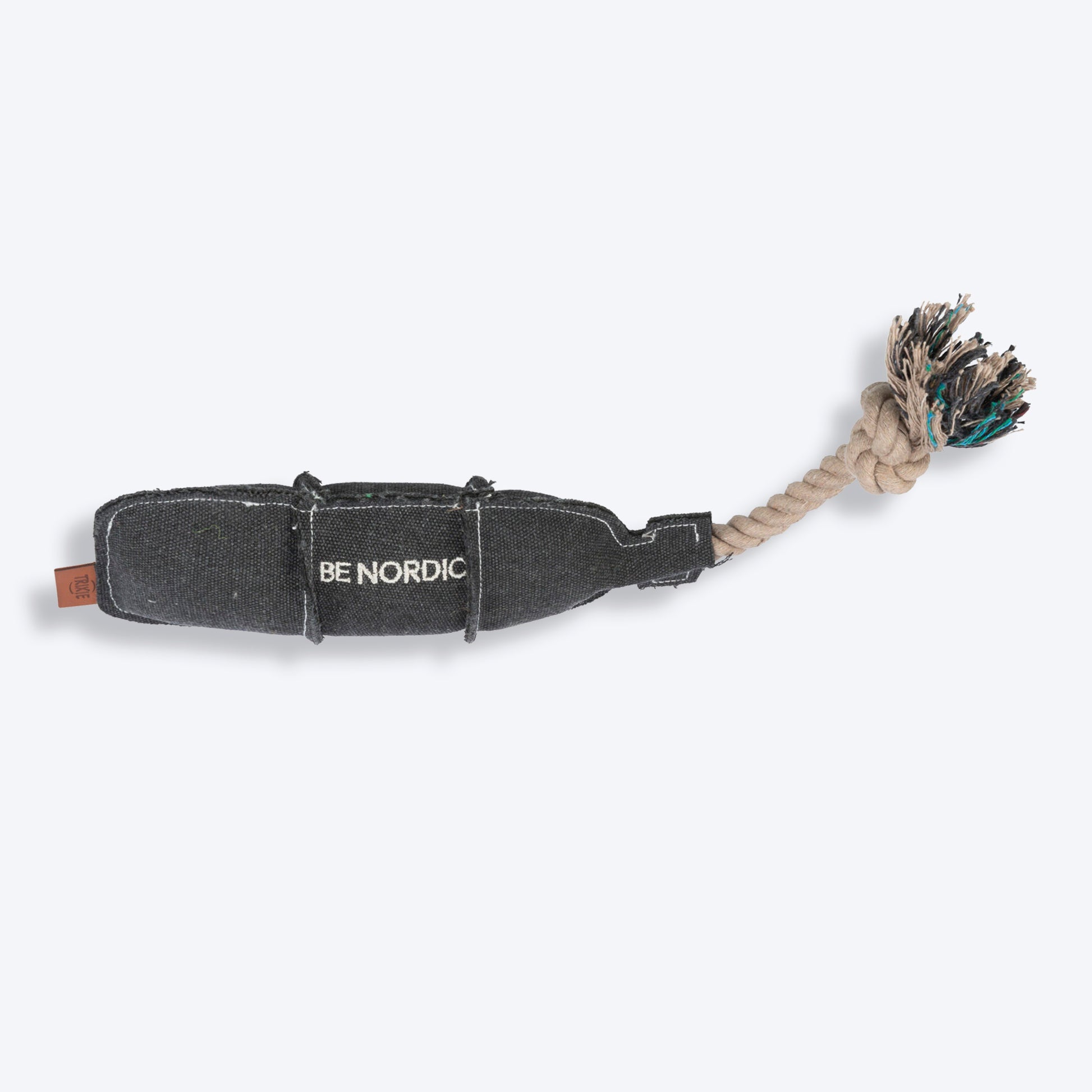 Trixie Be Nordic Bottle On A Rope Dog Toy - Black - 37 cm_02