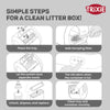 Trixie Self-Cleaning Litter Tray For Cat - White - 55.5 x 53 x 52 cm - Heads Up For Tails