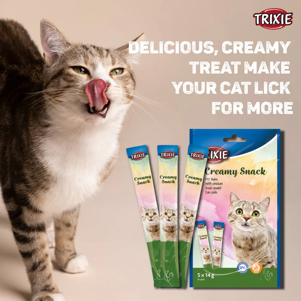 Trixie Creamy Snack Chicken Treat For Cat - 70 g - Heads Up For Tails