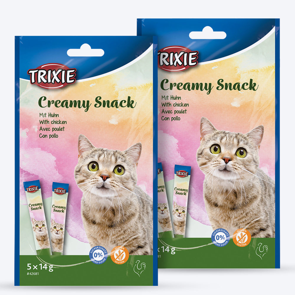 Trixie Creamy Snack Chicken Treat For Cat - 70 g - Heads Up For Tails
