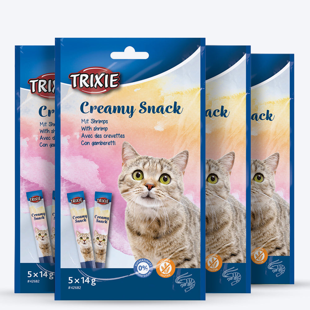 Trixie Creamy Snack Shrimp Treat For Cat - 70 g - Heads Up For Tails