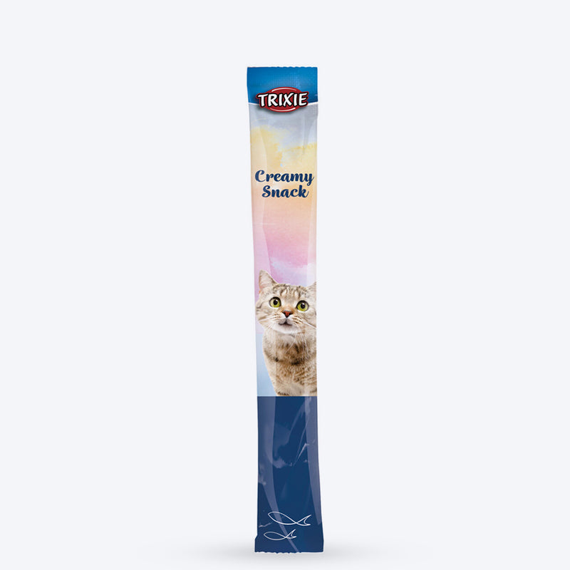 Trixie Creamy Snack White Fish Treat For Cat - 70 g - Heads Up For Tails