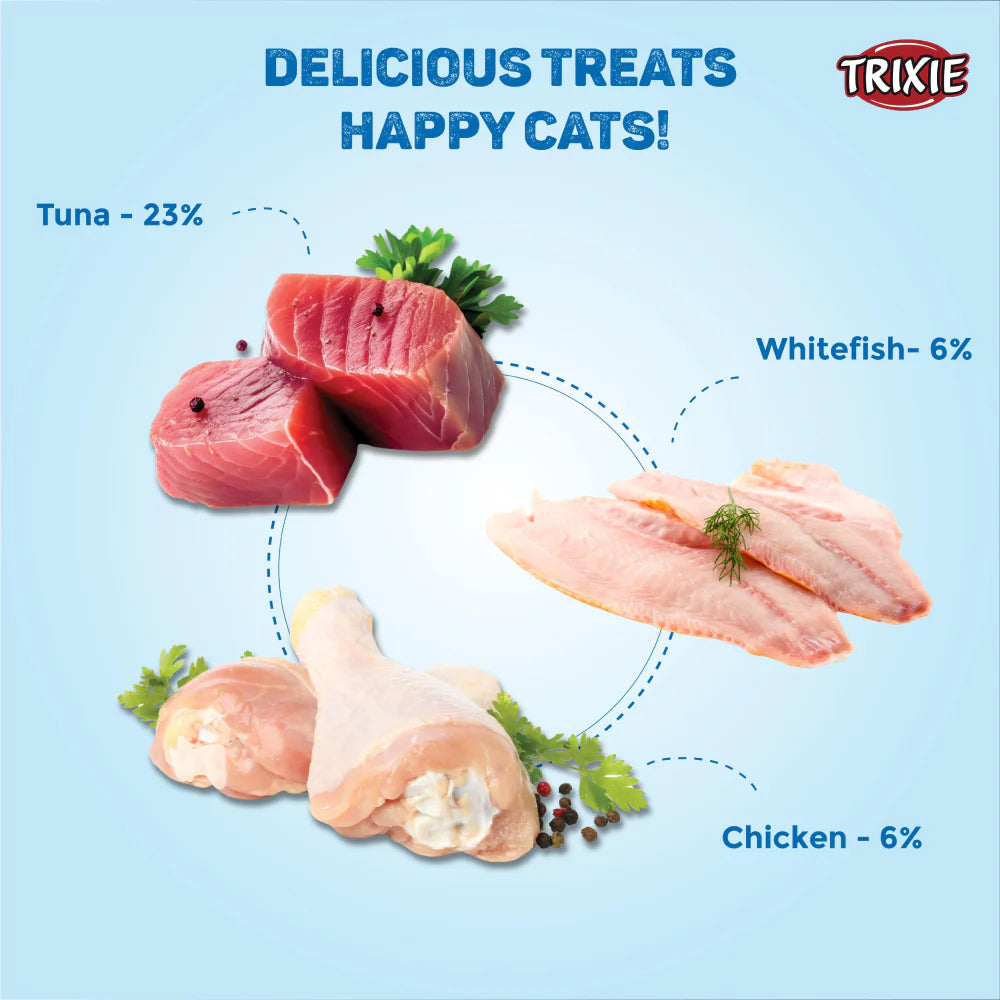 Trixie Creamy Snack White Fish Treat For Cat - 70 g - Heads Up For Tails