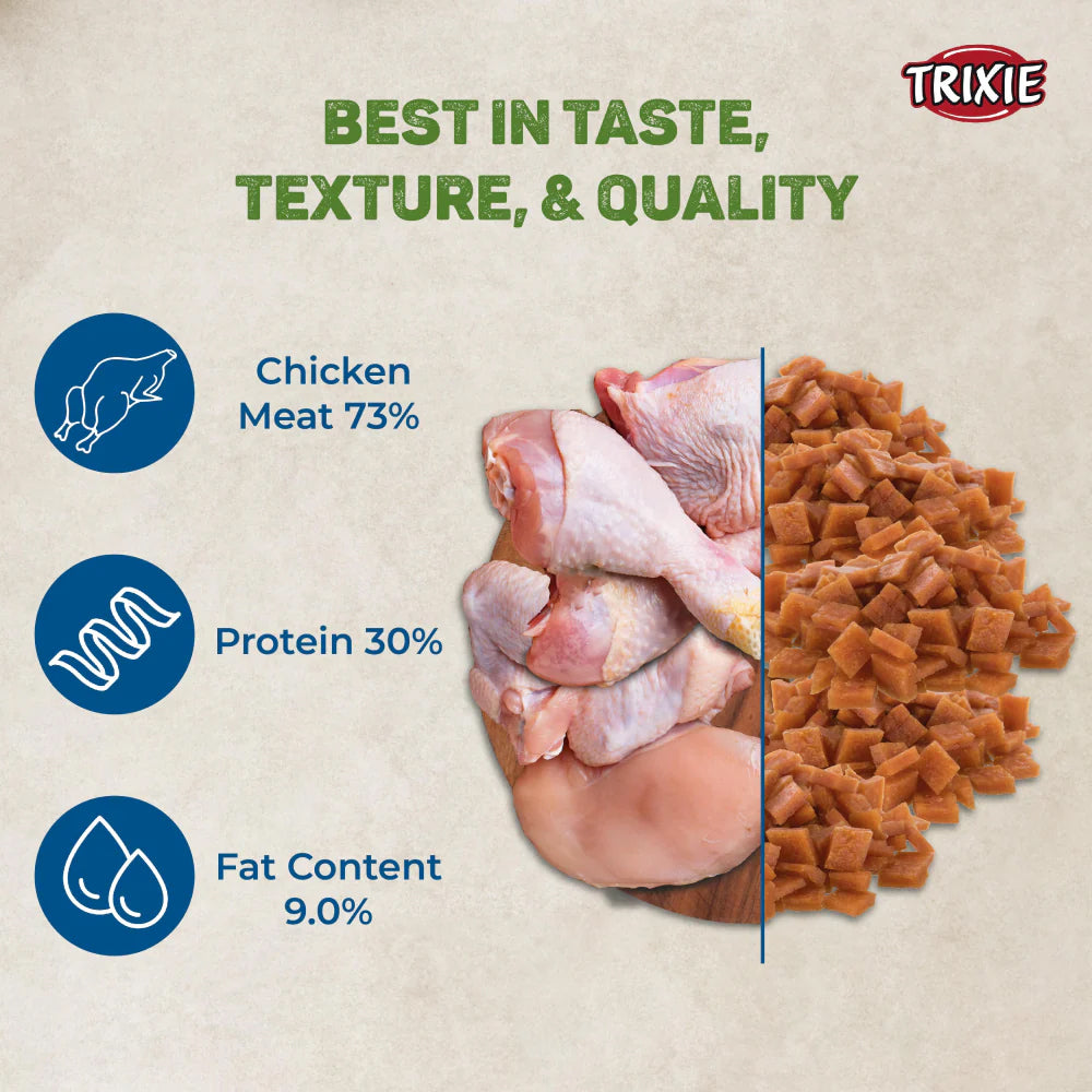 Trixie Premio Chicken Cubes Treat For Cat - 50 g - Heads Up For Tails