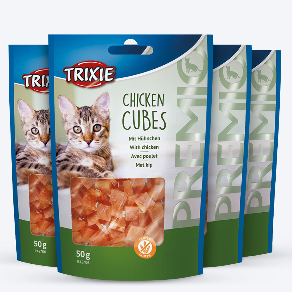 Trixie Premio Chicken Cubes Treat For Cat - 50 g - Heads Up For Tails