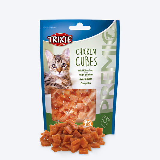 Trixie Premio Chicken Cubes Treat For Cat - 50 g - Heads Up For Tails