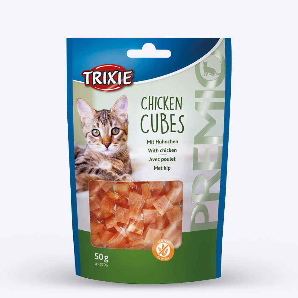 Trixie Premio Chicken Cubes Treat For Cat - 50 g - Heads Up For Tails