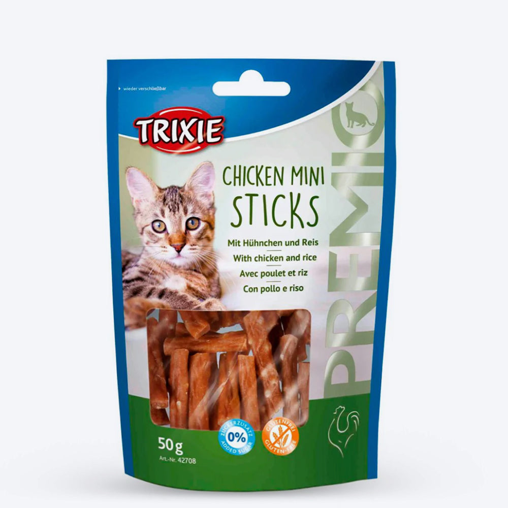 Trixie Premio Chicken Mini Sticks Treat For Cat - 50 g - Heads Up For Tails