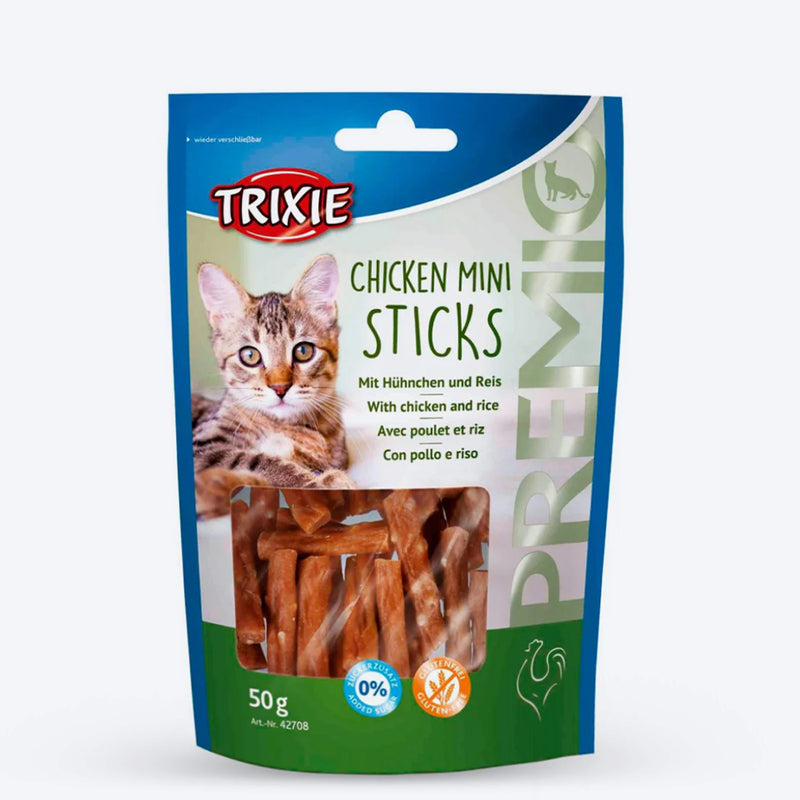 Trixie Premio Chicken Mini Sticks Treat For Cat - 50 g - Heads Up For Tails
