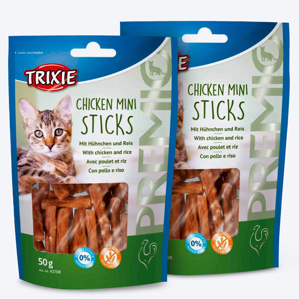 Trixie Premio Chicken Mini Sticks Treat For Cat - 50 g - Heads Up For Tails