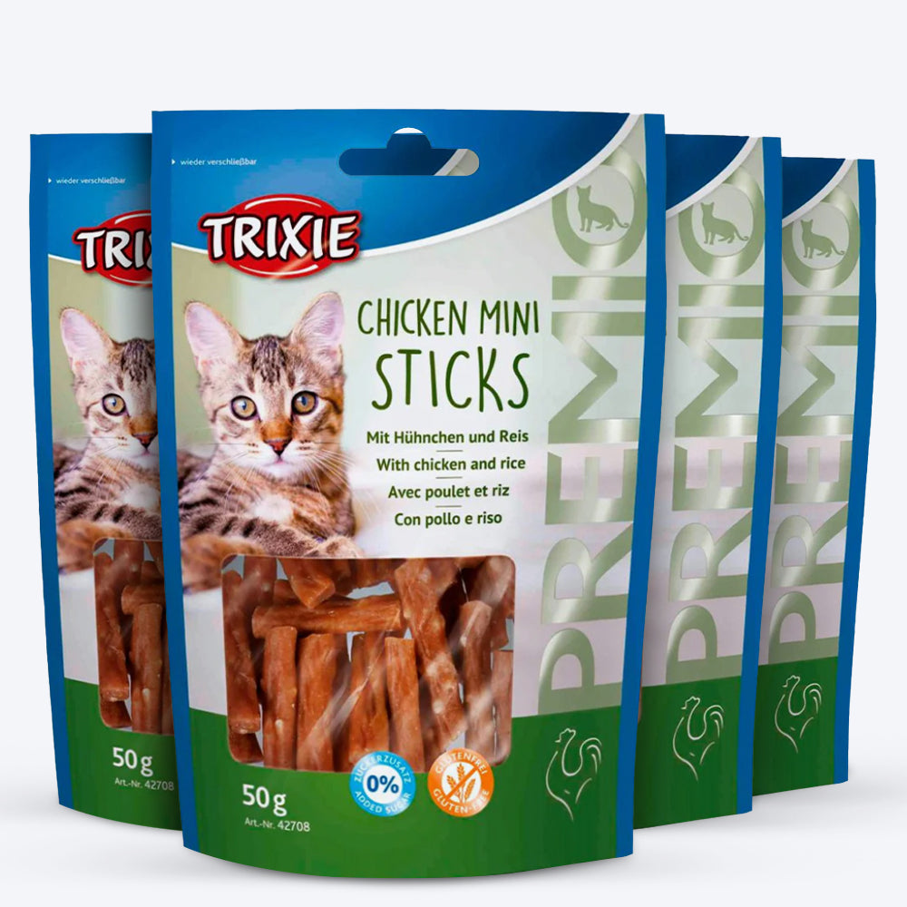 Trixie Premio Chicken Mini Sticks Treat For Cat - 50 g - Heads Up For Tails