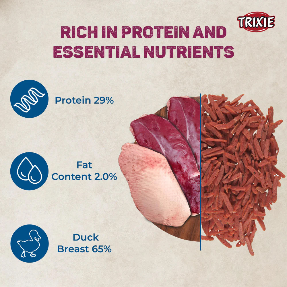 Trixie Premio Duck Filet Bites Treat For Cat - 50 g - Heads Up For Tails