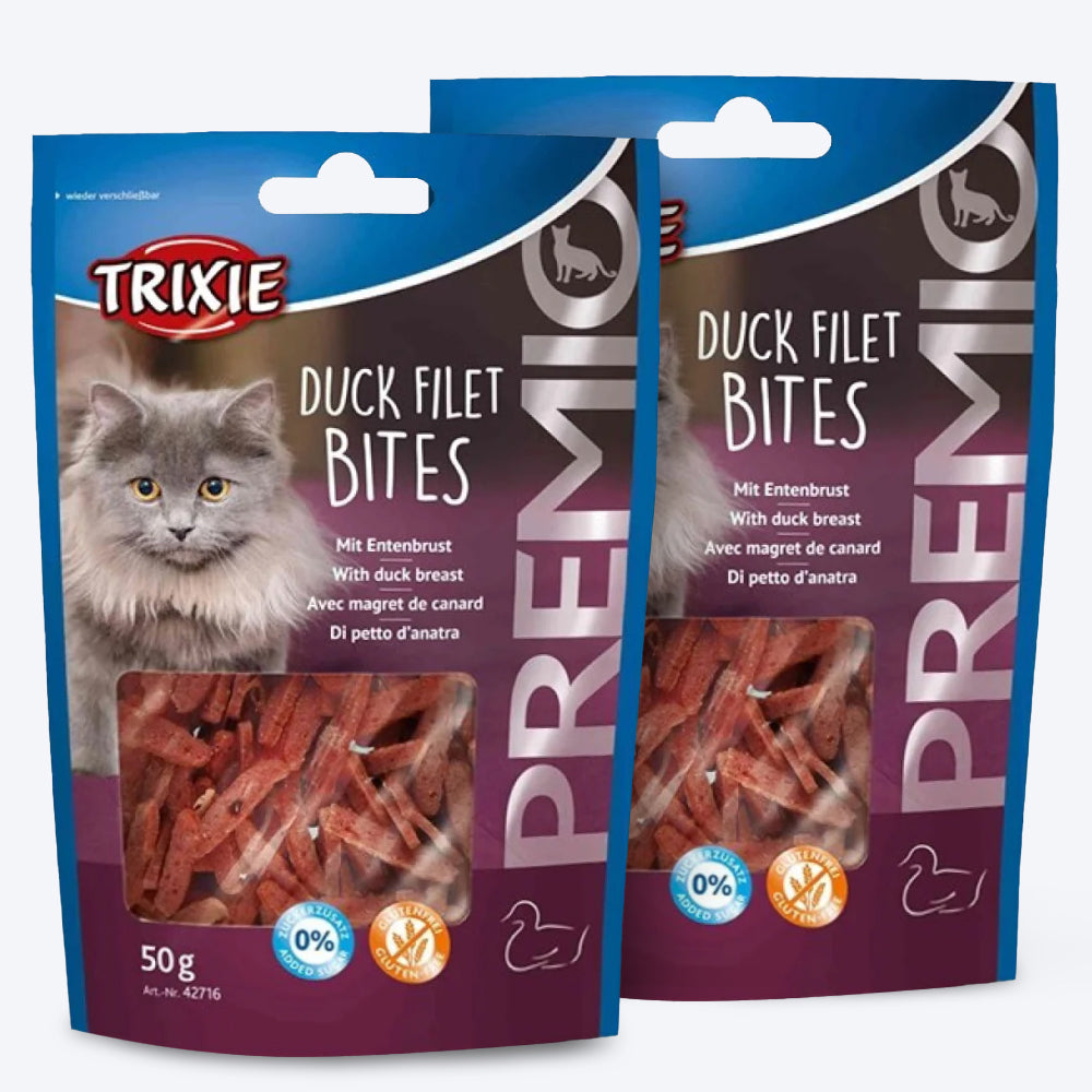 Trixie Premio Duck Filet Bites Treat For Cat - 50 g - Heads Up For Tails