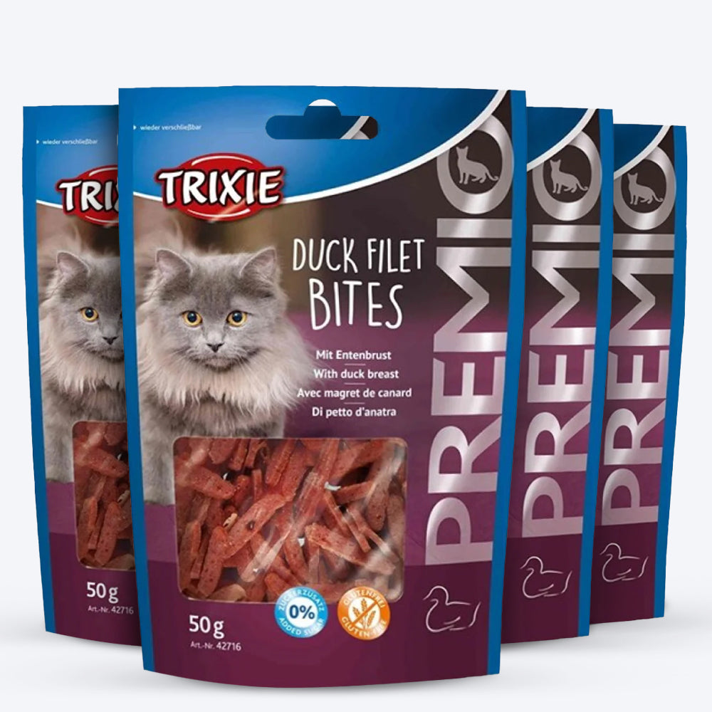 Trixie Premio Duck Filet Bites Treat For Cat - 50 g - Heads Up For Tails