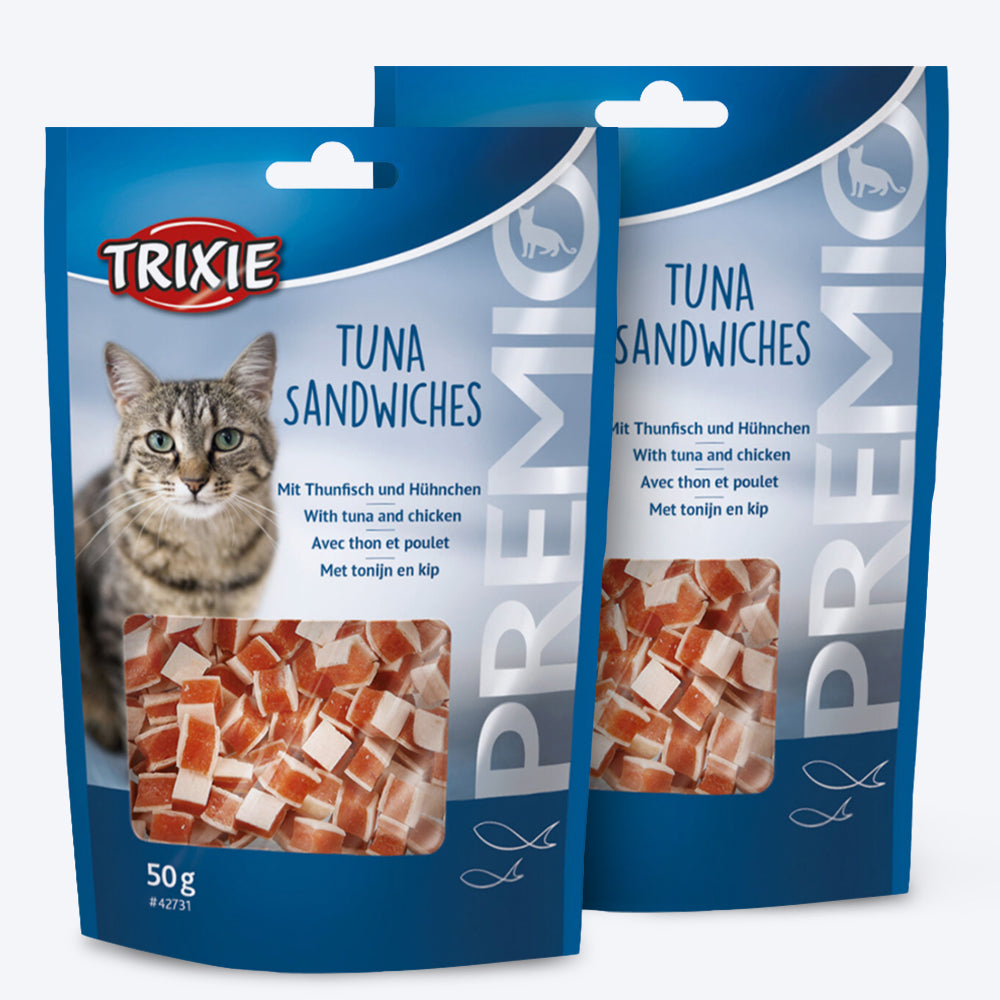 Trixie Premio Tuna Sandwiches Treat For Cat - 50 g - Heads Up For Tails