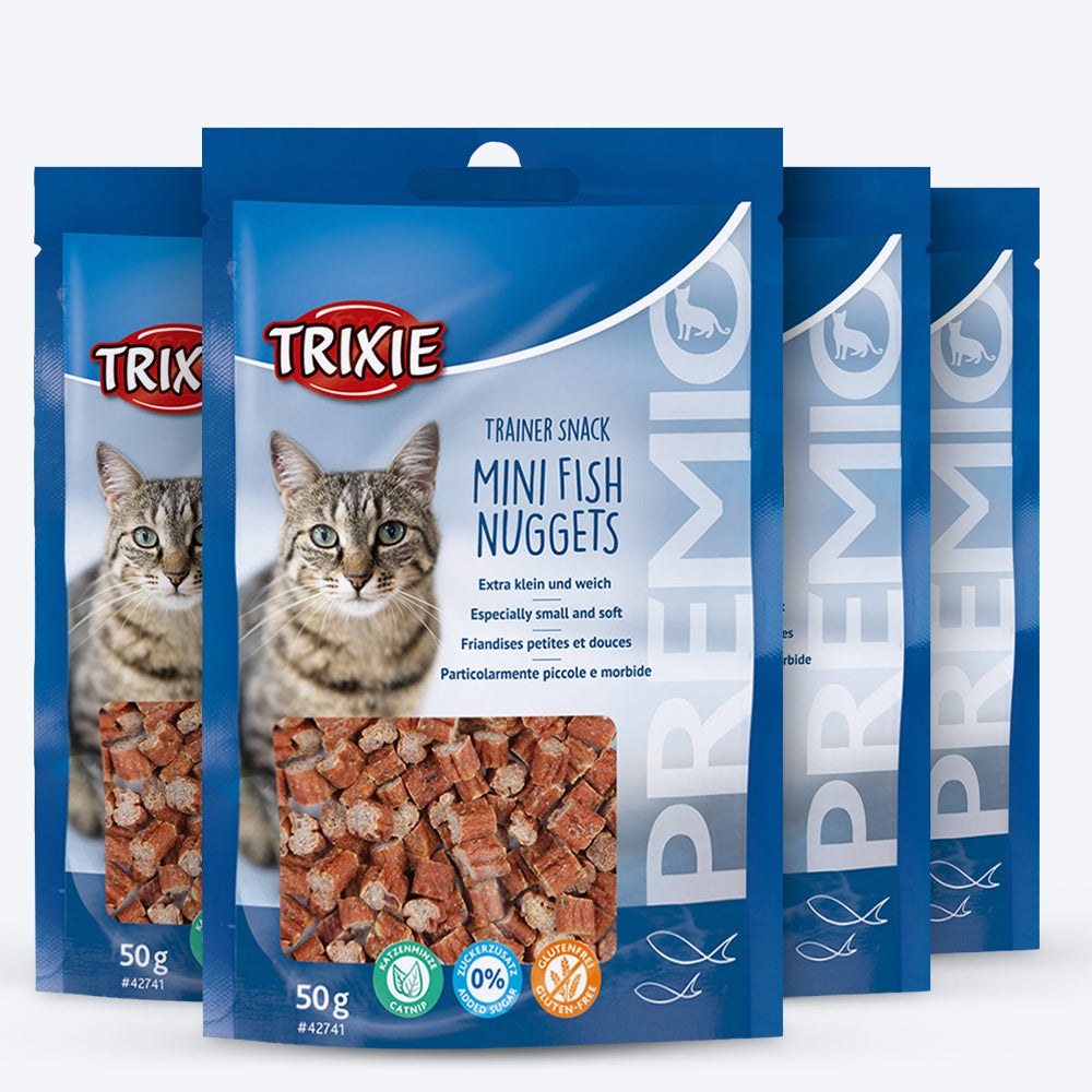 Trixie Premio Trainer Snack Mini Fish Nuggets Treat For Cat - 50 g - Heads Up For Tails