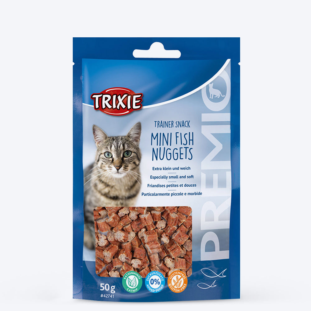 Trixie Premio Trainer Snack Mini Fish Nuggets Treat For Cat - 50 g - Heads Up For Tails