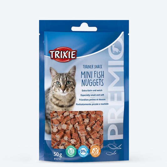 Trixie Premio Trainer Snack Mini Fish Nuggets Treat For Cat - 50 g - Heads Up For Tails