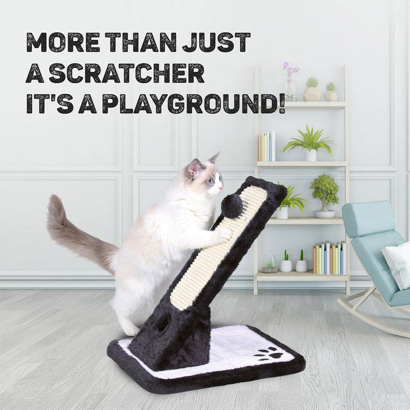 Trixie Scratching Cat Mat - Black & Cream - Heads Up For Tails