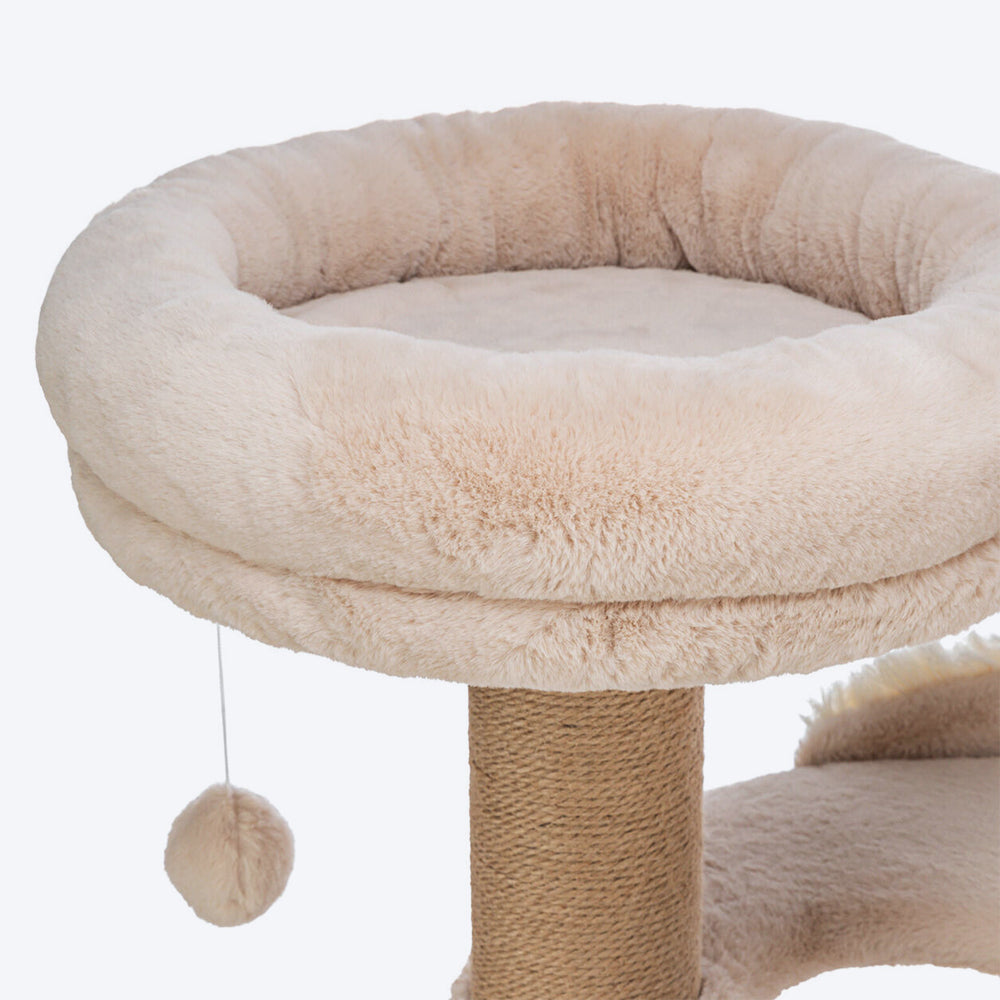 Trixie Boho Filippo Scratching Post Cat Tree - 3.7 Feet - Heads Up For Tails