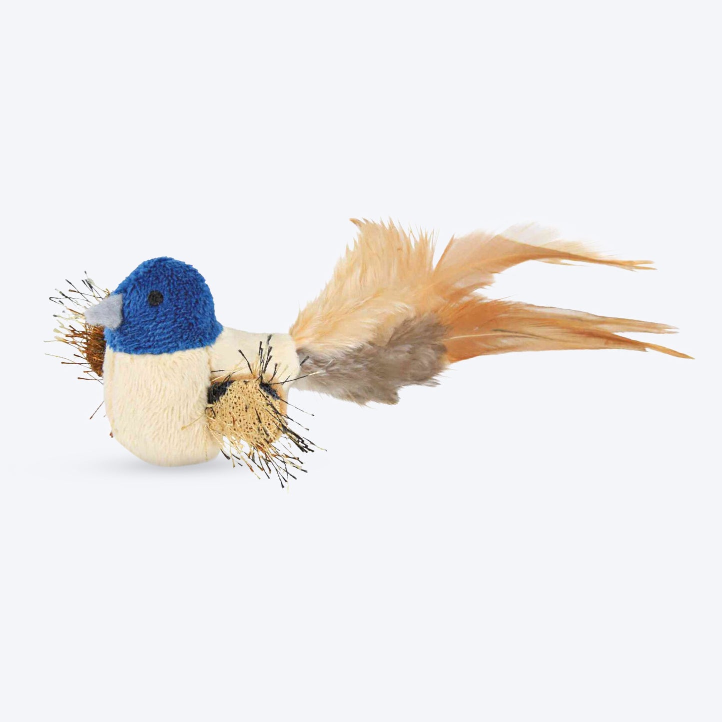 Trixie Bird With Feathers Catnip Plush Toy For Cat - 8 cm - Heads Up For Tails