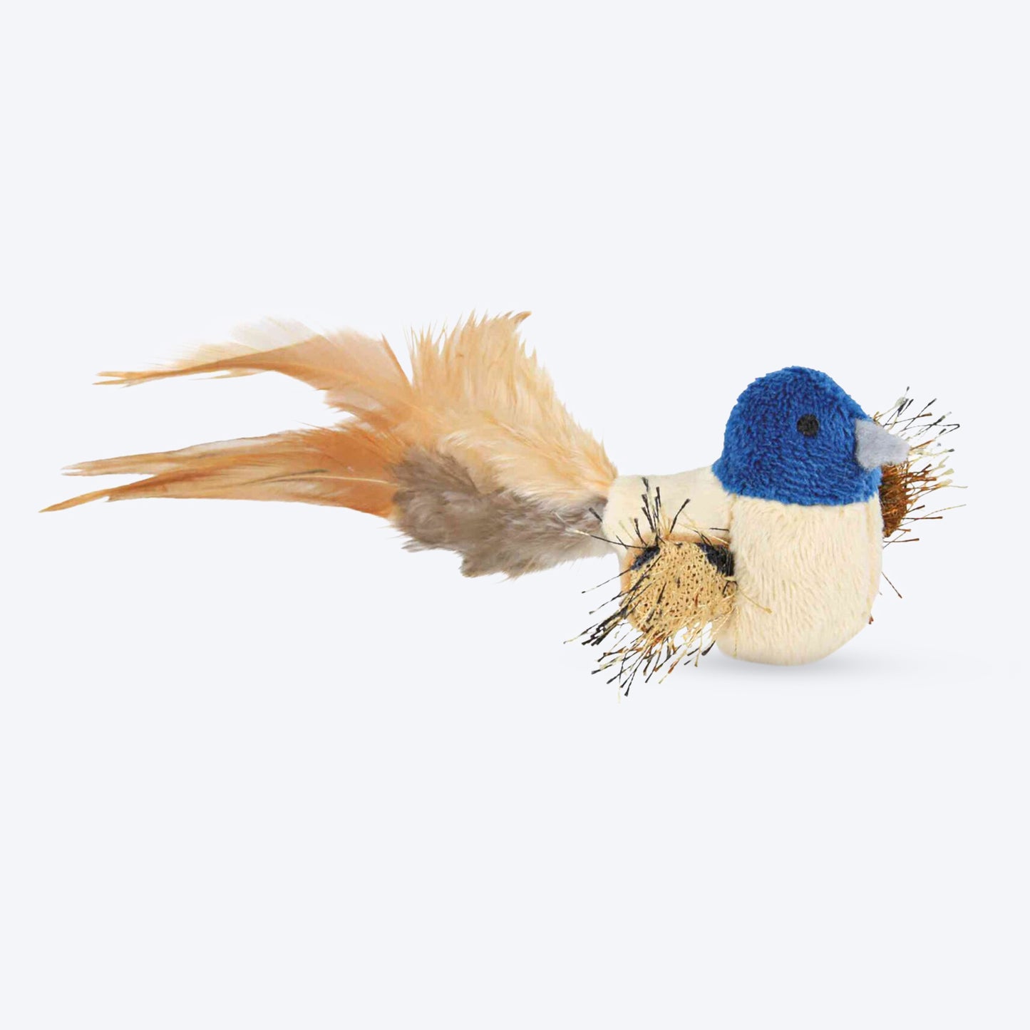 Trixie Bird With Feathers Catnip Plush Toy For Cat - 8 cm - Heads Up For Tails