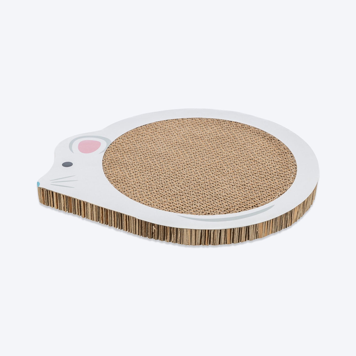 Trixie Mouse Junior Scratching Cardboard With Catnip Cat Scratcher - White - Heads Up For Tails