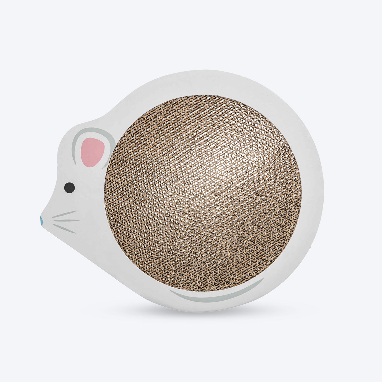 Trixie Mouse Junior Scratching Cardboard With Catnip Cat Scratcher - White - Heads Up For Tails