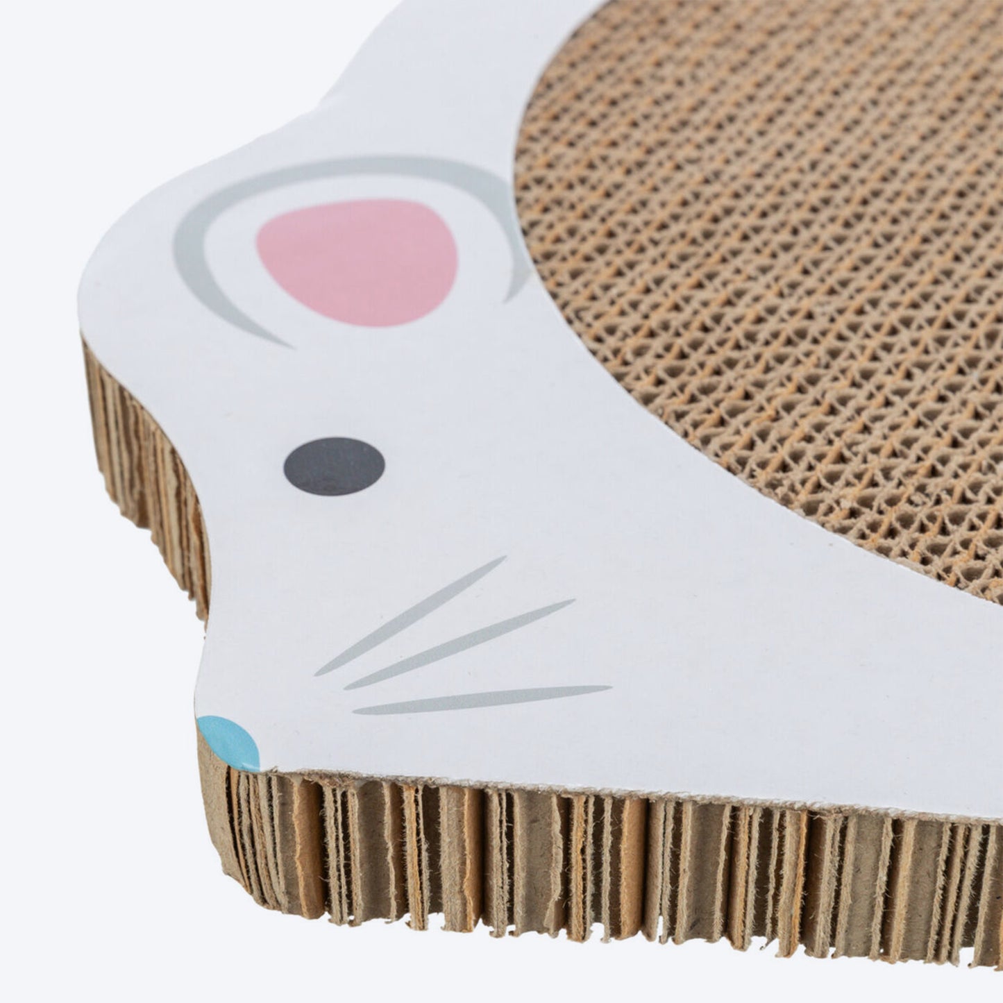 Trixie Mouse Junior Scratching Cardboard With Catnip Cat Scratcher - White - Heads Up For Tails