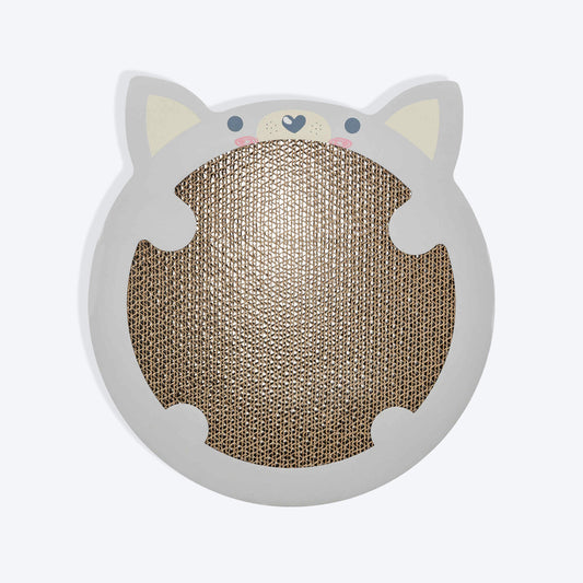Trixie Hamster Junior Scratching Cardboard With Catnip Cat Scratcher - Light Grey - Heads Up For Tails