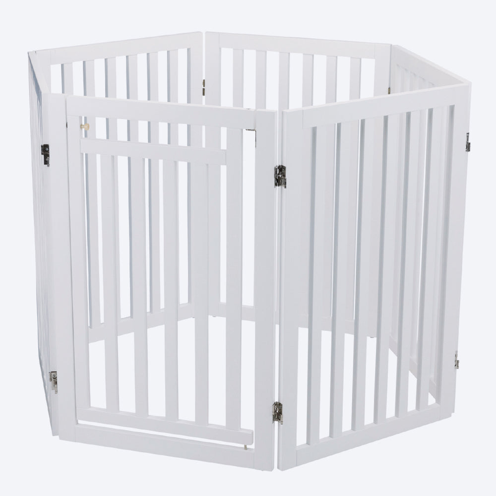 Trixie 4 Part Dog Barrier With Door - Heads Up For Tails