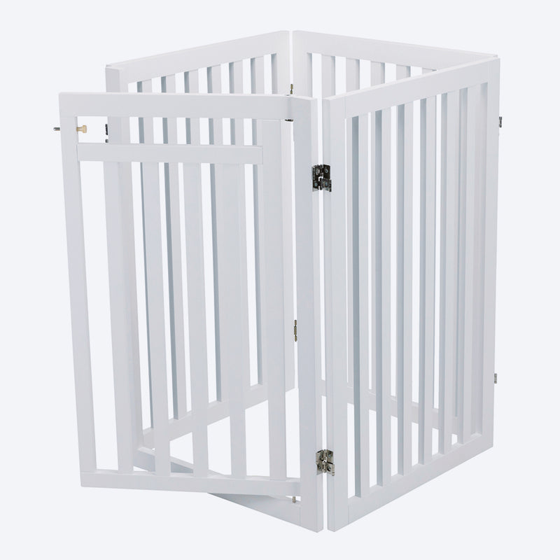 Trixie 4 Part Dog Barrier With Door - Heads Up For Tails